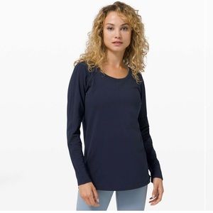 Lululemon Emerald/Love Long Sleeve - True Navy